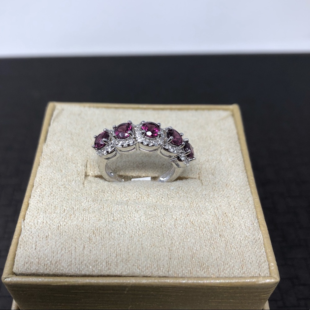 Sterling silver ring, with gemstone, size approx 5 - NWT - Picture 9 of 12